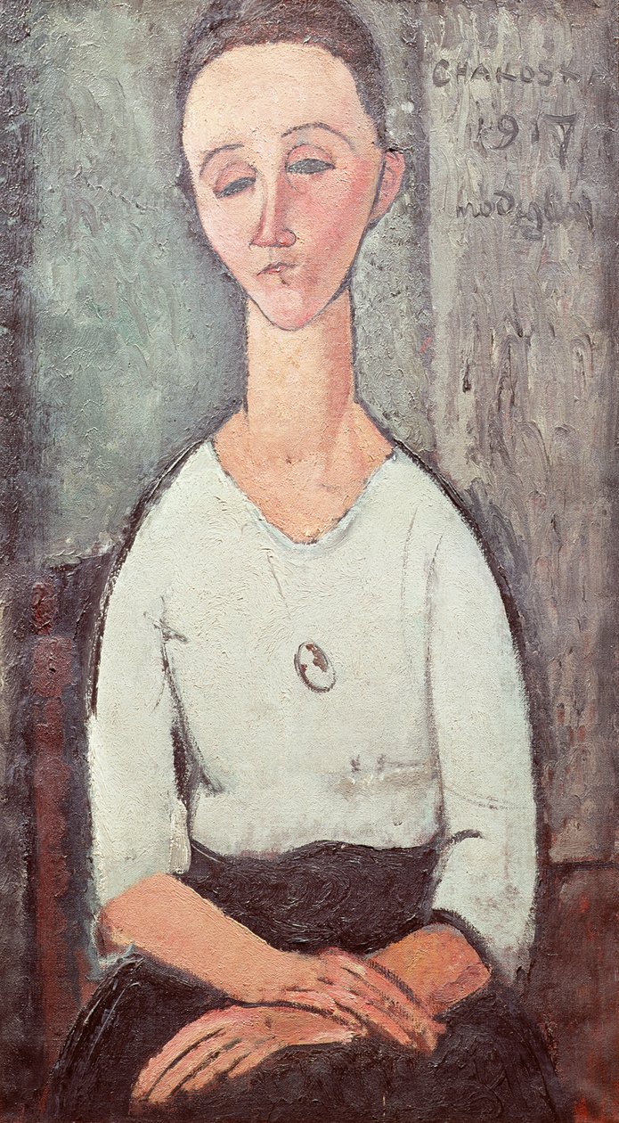 Portrait of Madame Chakowska, 1917 by Amedeo Modigliani