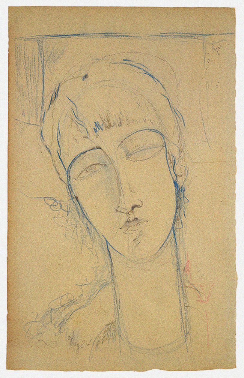 Anna Akhmatova Portrait of a Red Woman by Amedeo Modigliani