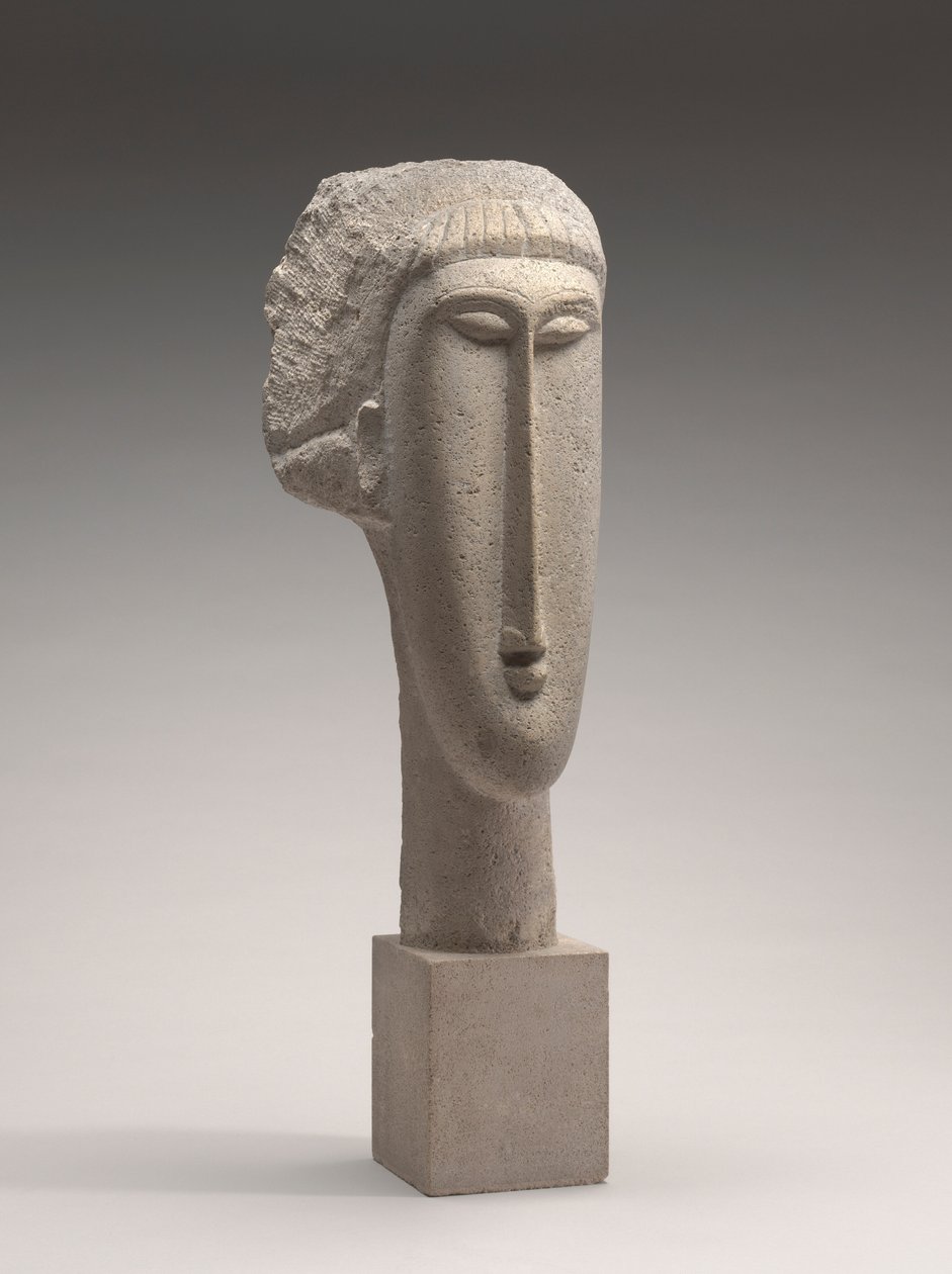 Head of a Woman by Amedeo Modigliani