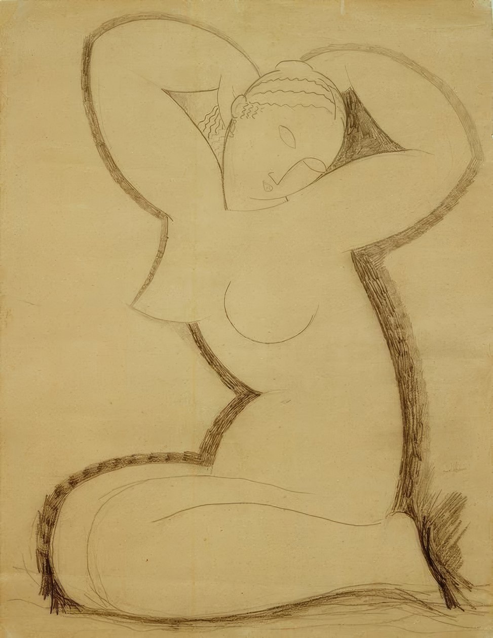 Caryatid by Amedeo Modigliani