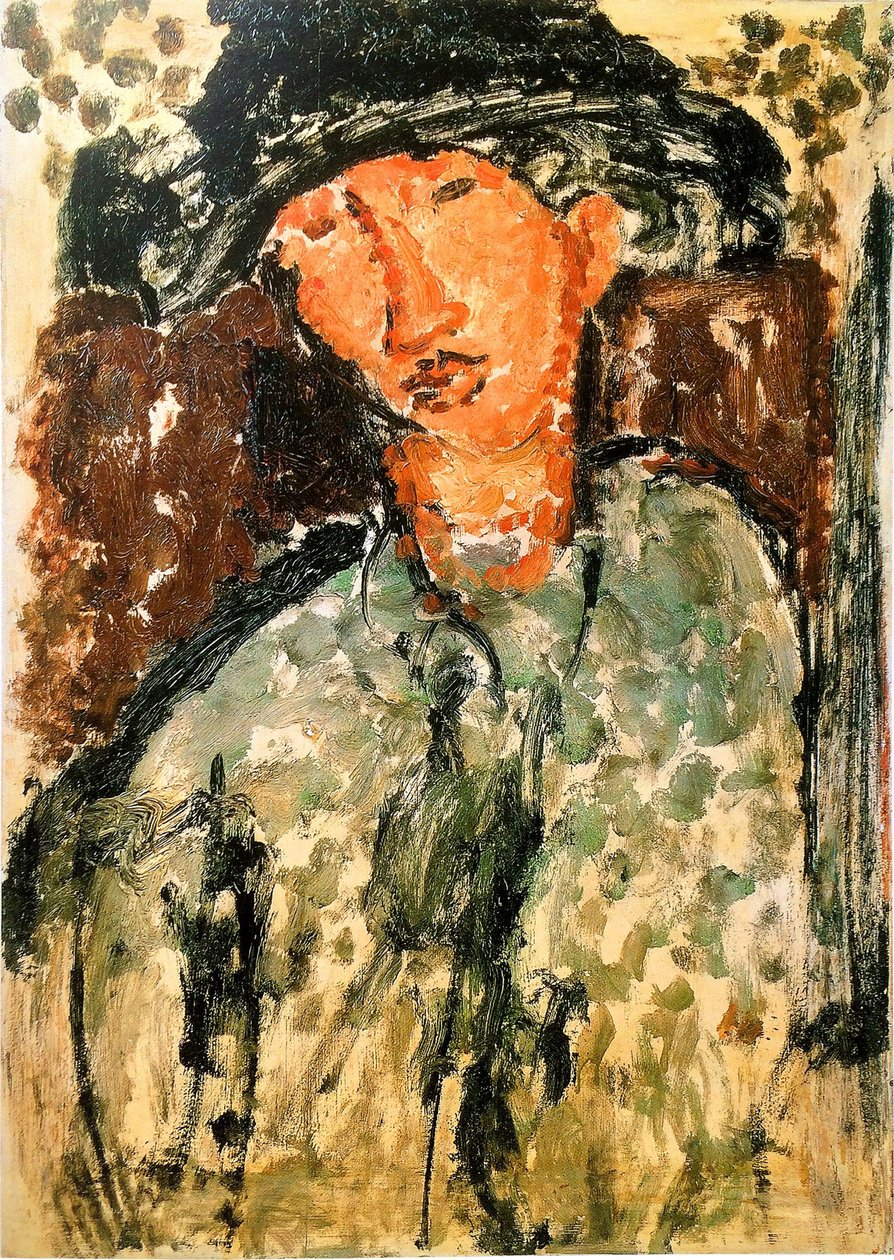 Portrait of Chaïm Soutine 1893-1943 by Amedeo Modigliani