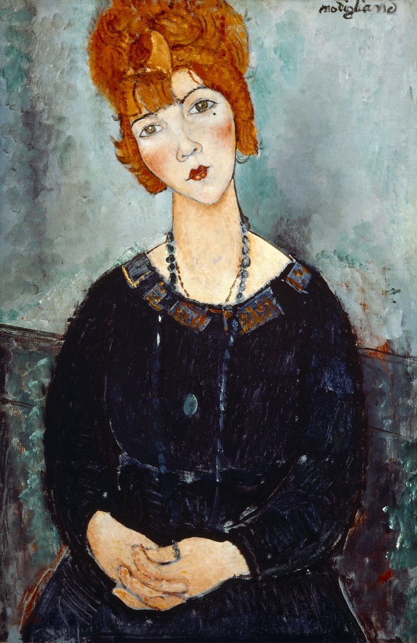 Woman with a Necklace by Amedeo Modigliani