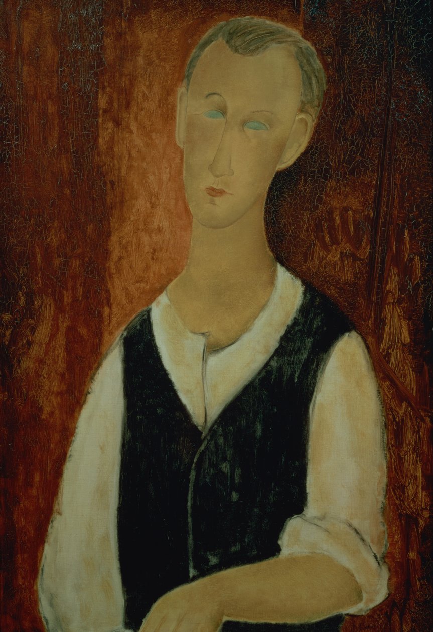 Young Man with a Black Waistcoat, 1912 by Amedeo Modigliani