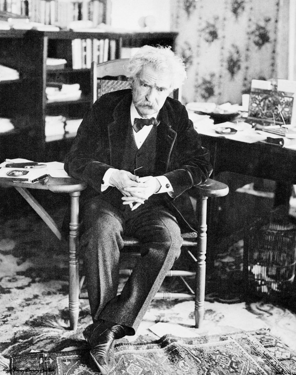 Portrait of Mark Twain by American Photographer