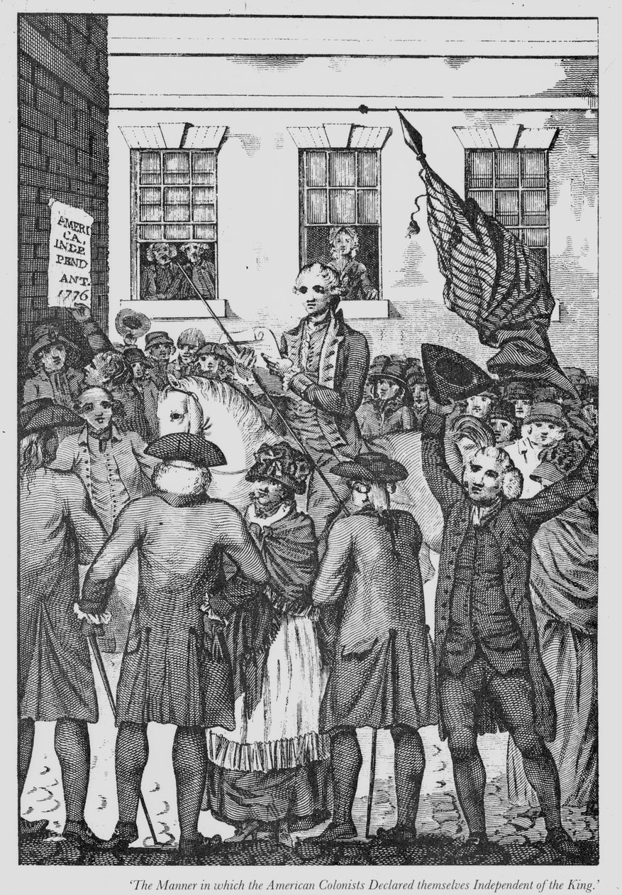 The Manner in Which the American Colonists Declared Themselves Independent of the King by American School