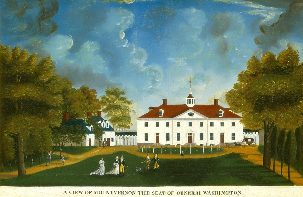 A View of Mount Vernon by American 18th Century