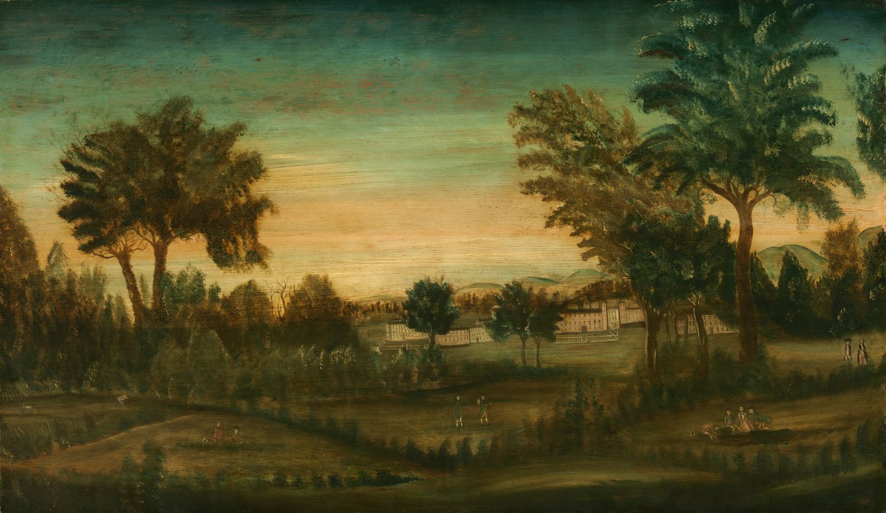 Landscape with Buildings by American 18th Century