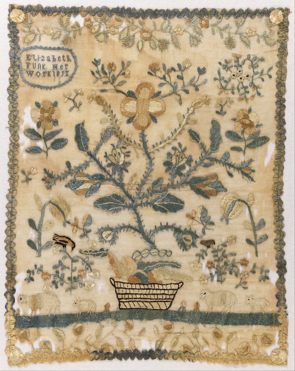 Sampler by American Elizabeth Funk