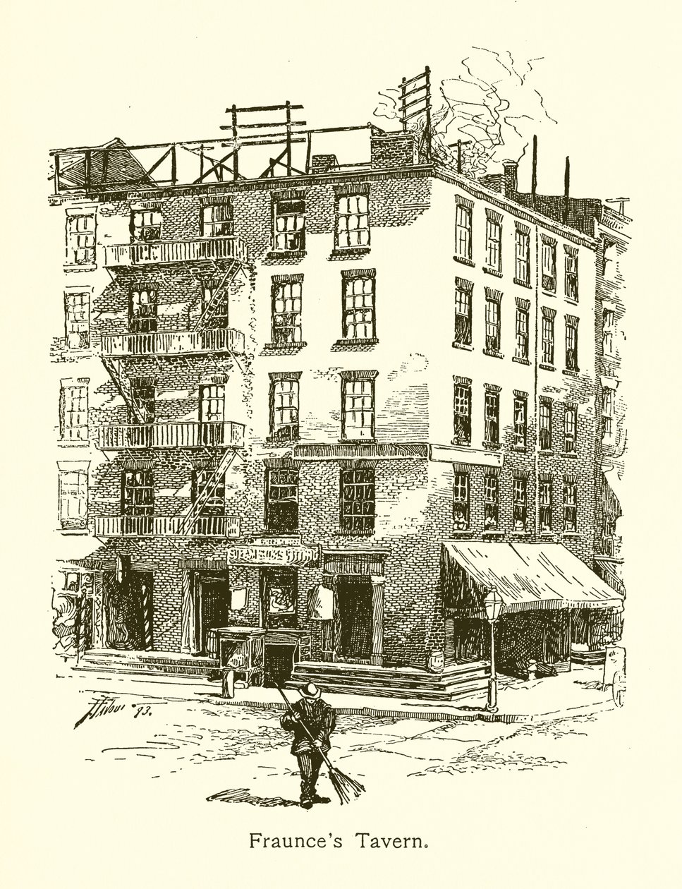 Fraunces Tavern, New York by American School