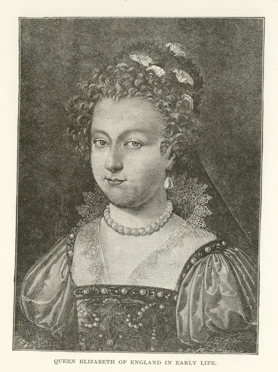 Queen Elizabeth of England in early life by American School