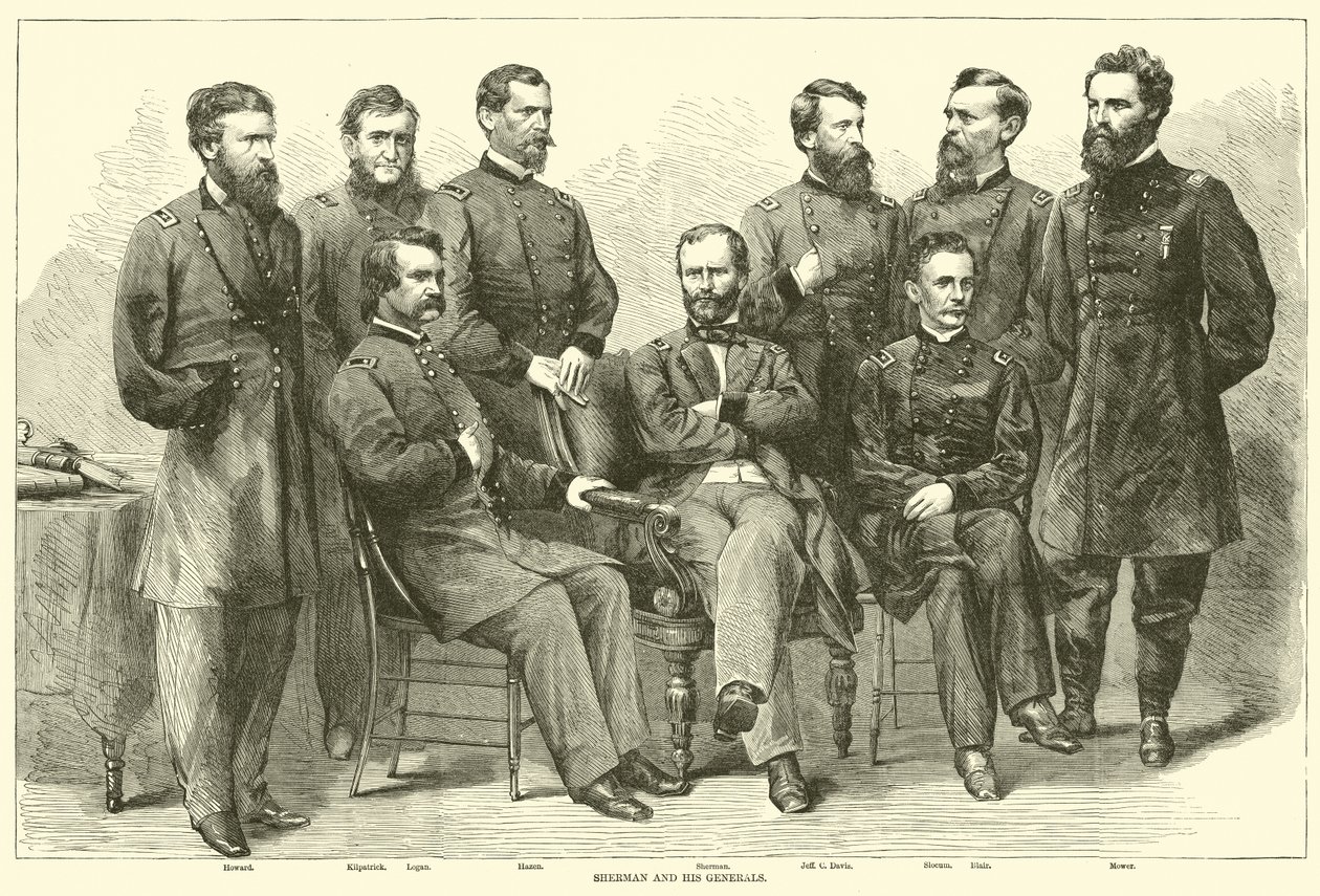 Sherman and His Generals, November 1864 by American School