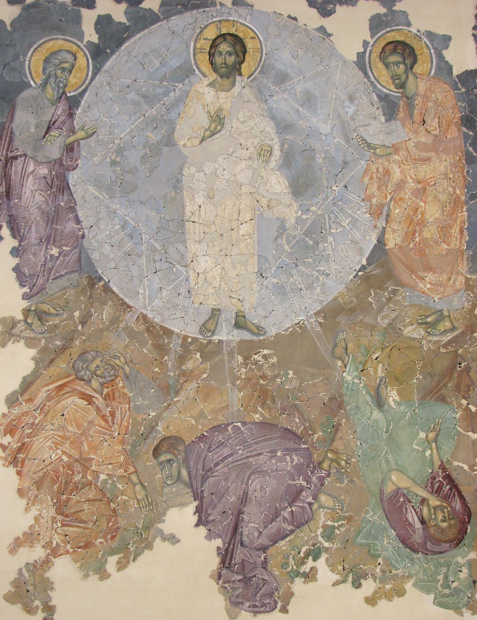 The Transfiguration of Jesus, ca 1380 by Ancient Russian frescos