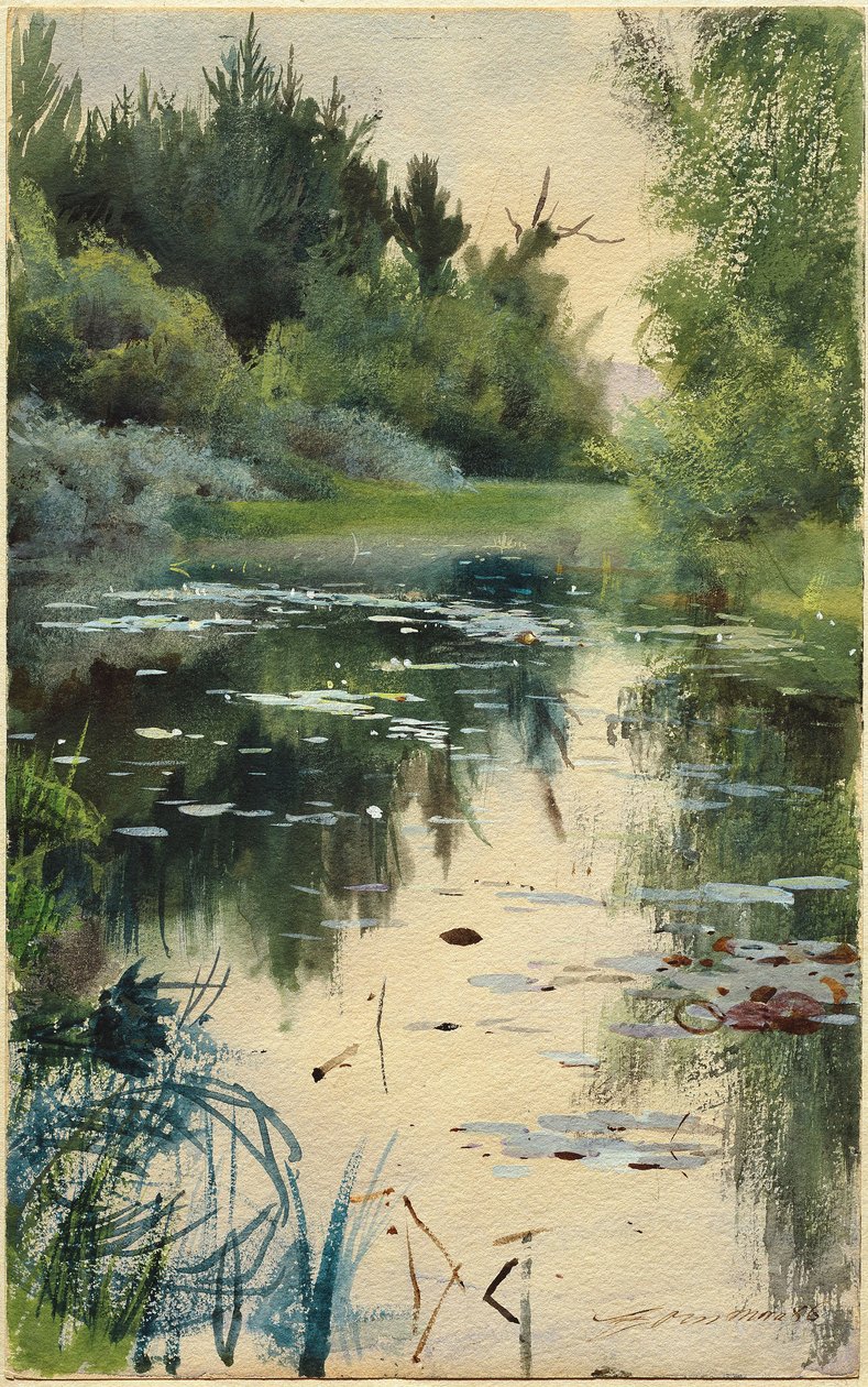 Landscape Study of Mora by Anders Leonard Zorn