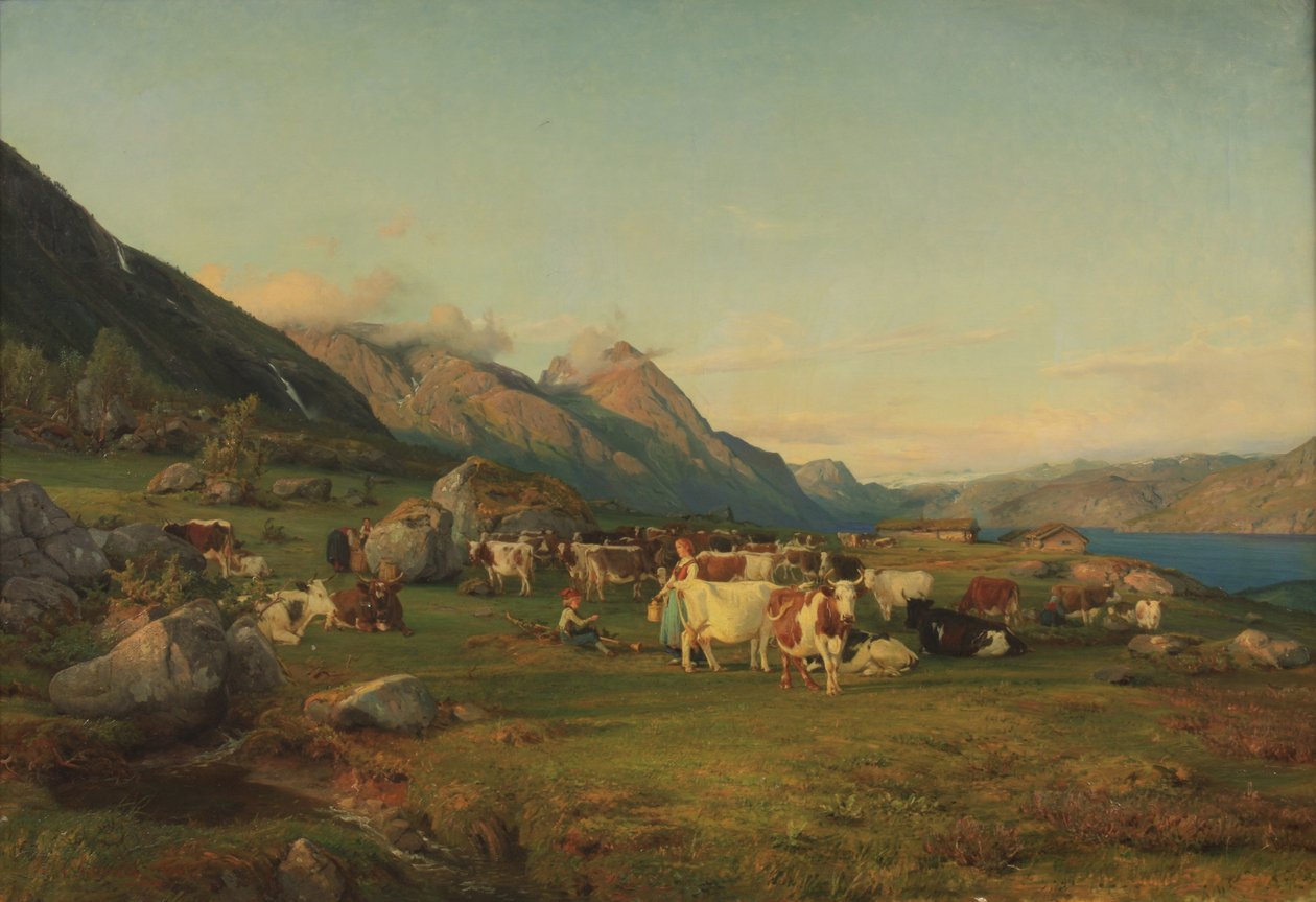 Landscape with Cows by Anders Askevold