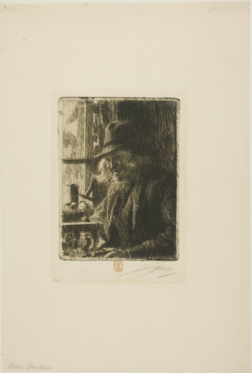 Bosl Anders, Clockmaker at Mora by Anders Leonard Zorn