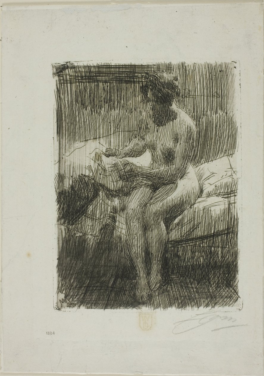 Model Reading by Anders Leonard Zorn