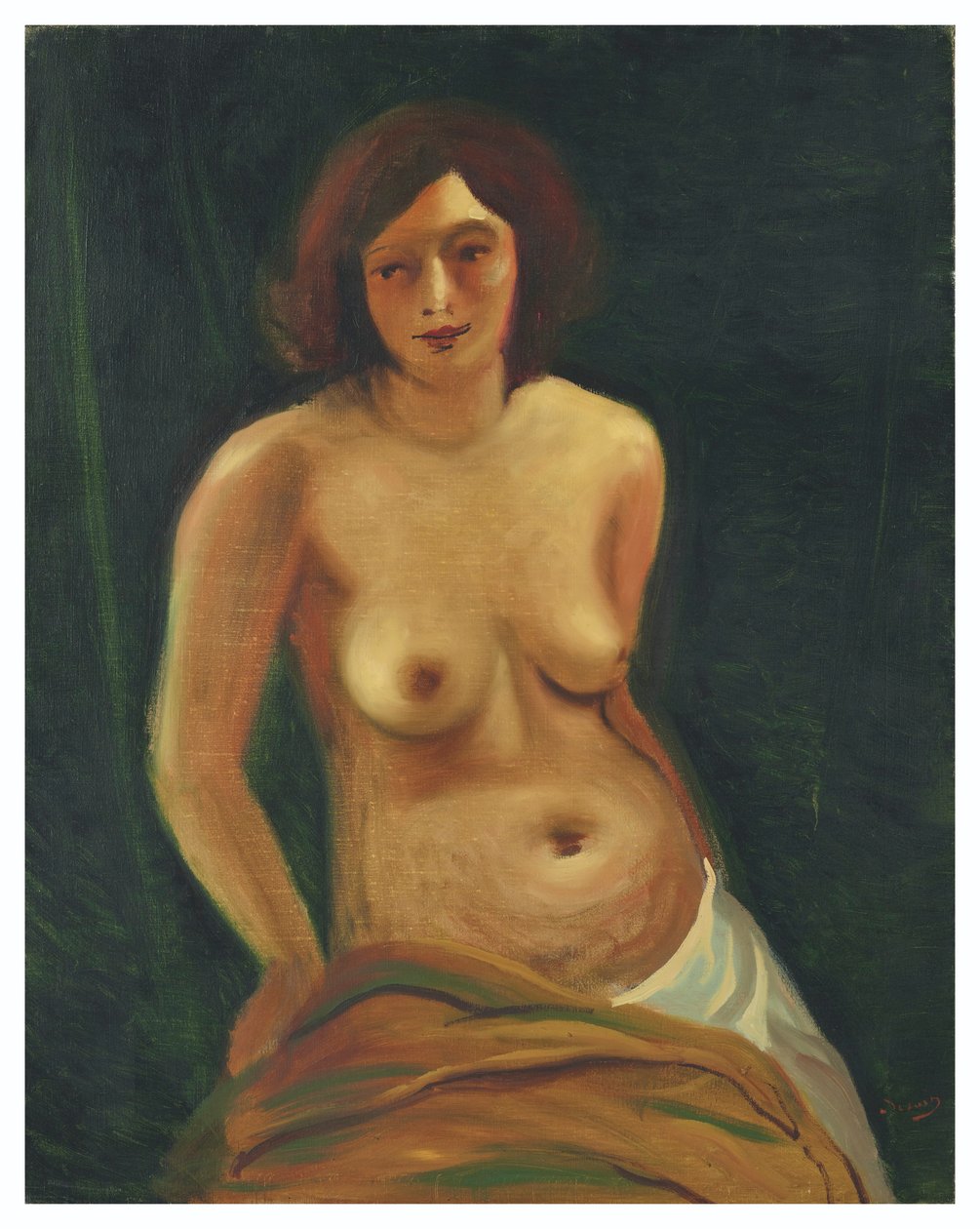 Bust of Seated Woman with Bare Breasts by Andre Derain