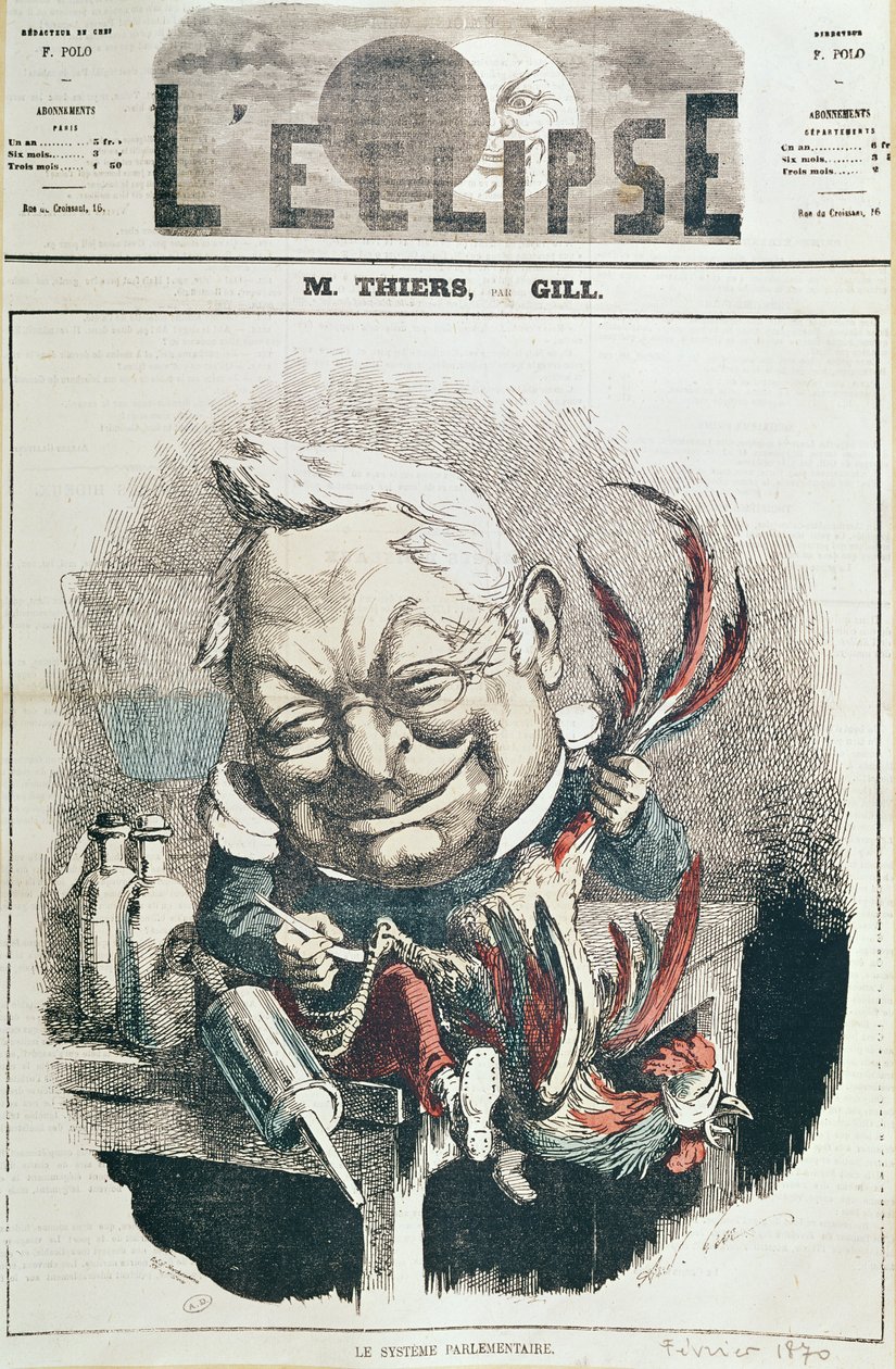 Caricature of Adolphe Thiers from 