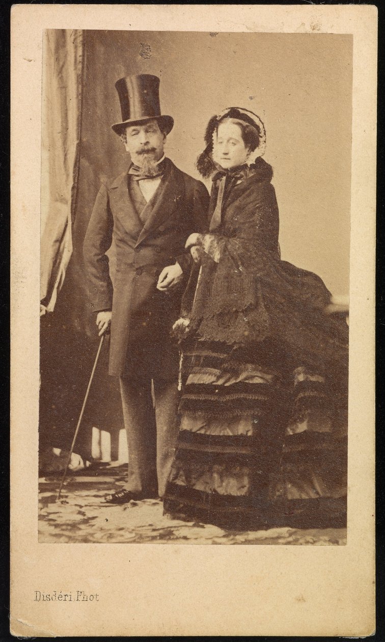 Napoleon III and Eugénie by Andre Adolphe Eugene Disderi