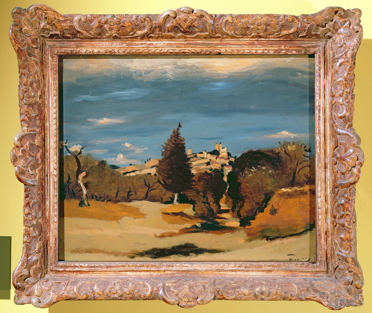 Trees and Village by Andre Derain