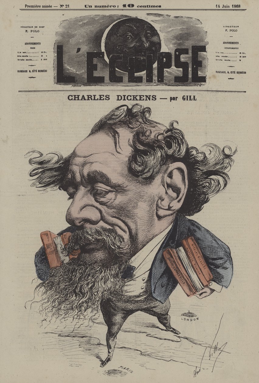 Charles Dickens by Gill by Andre Gill