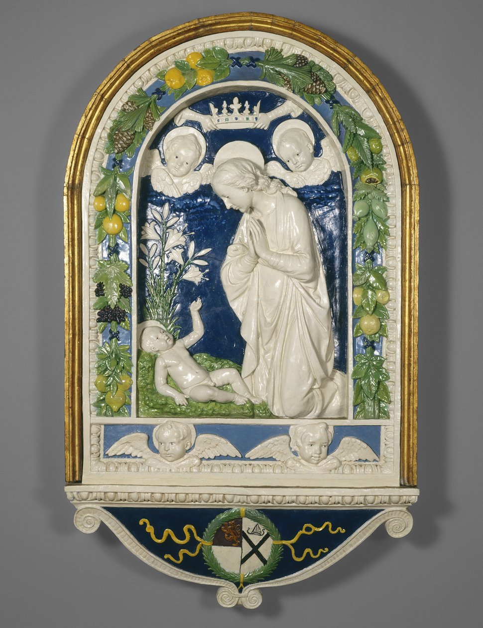 Adoration of the Child, after 1477 by Andrea Della Robbia