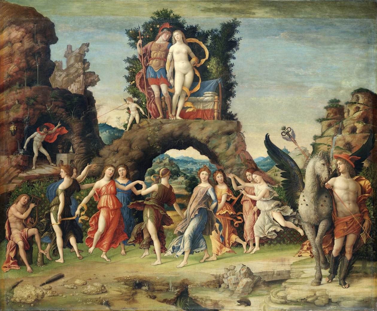 Parnassus by Andrea Mantegna