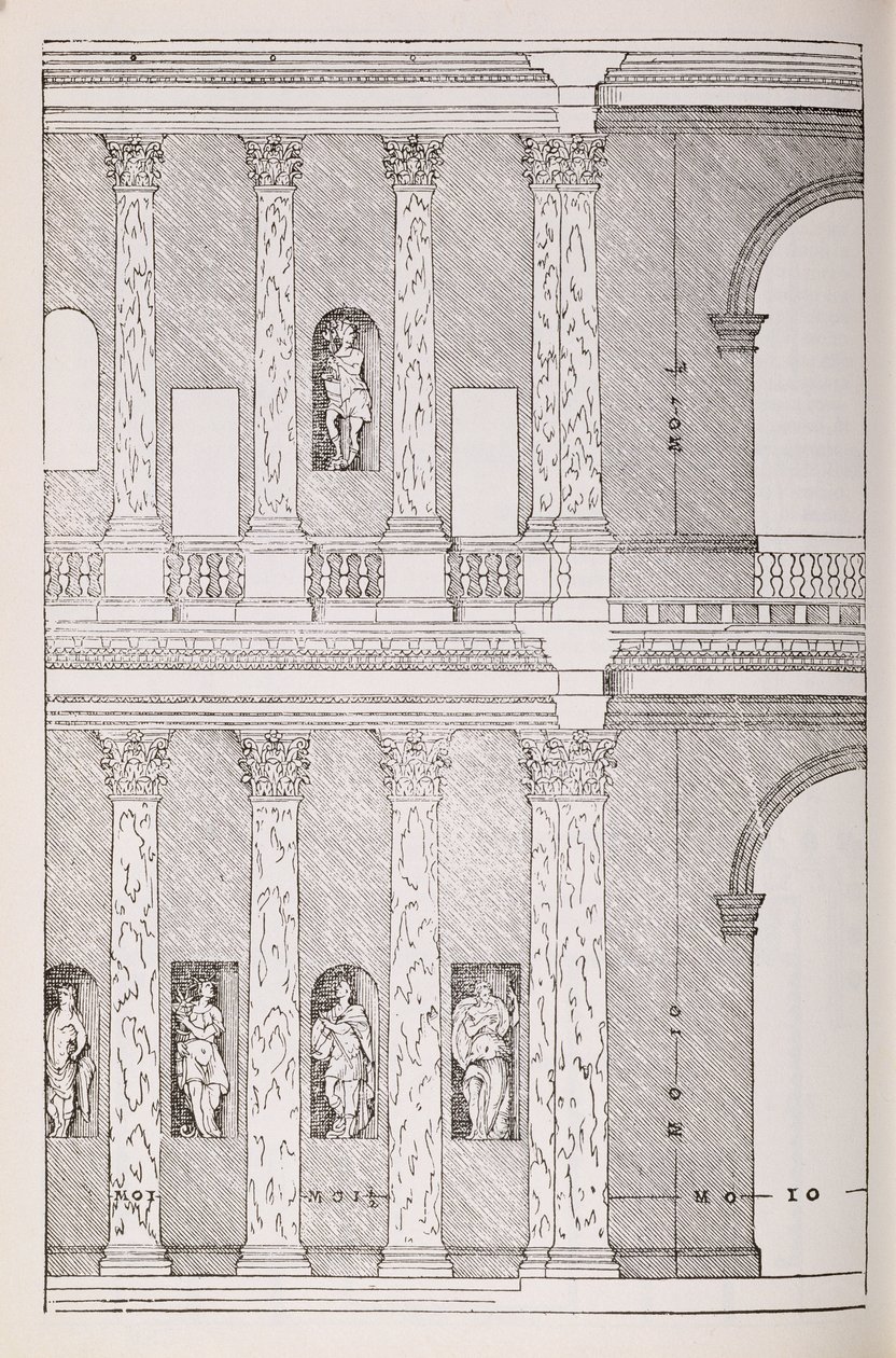 Roman Piazza, illustration from a facsimile copy of 