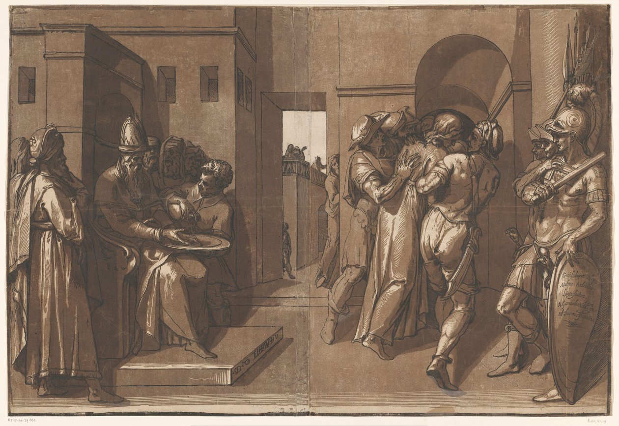 Pilate Washing His Hands in Innocence by Andrea Andreani