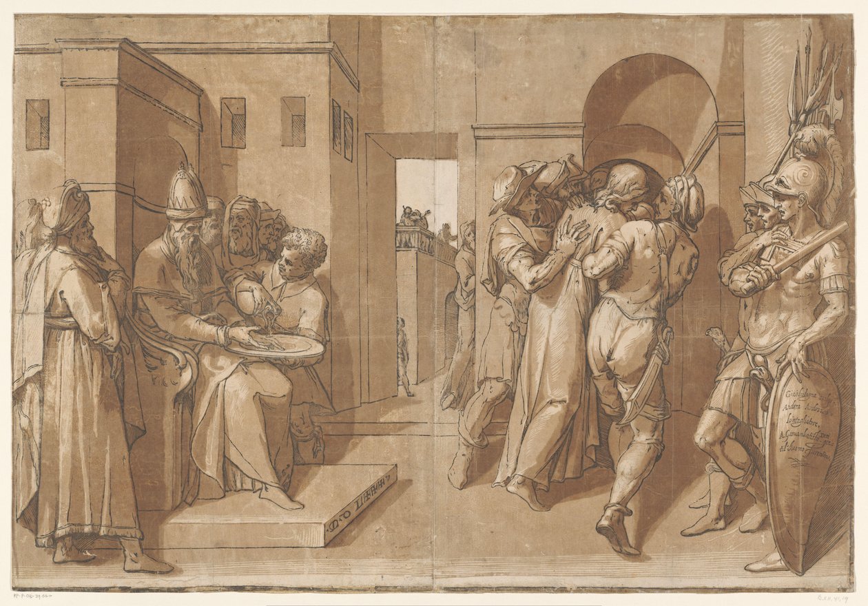 Pilate Washes His Hands in Innocence by Andrea Andreani