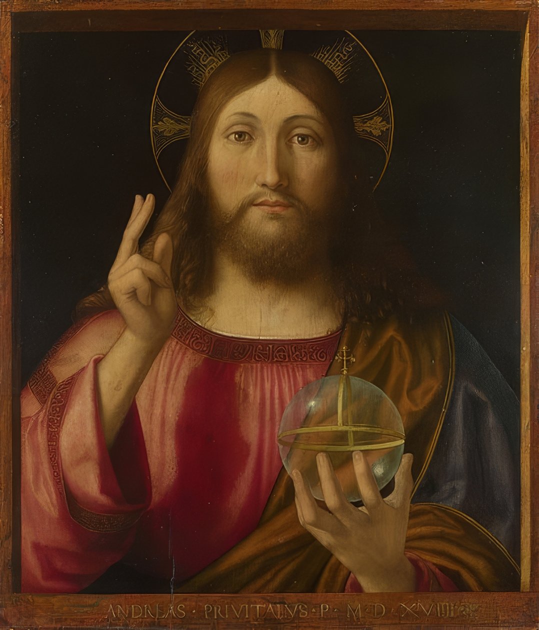 Savior of the World (Salvator Mundi) by Andrea Previtali