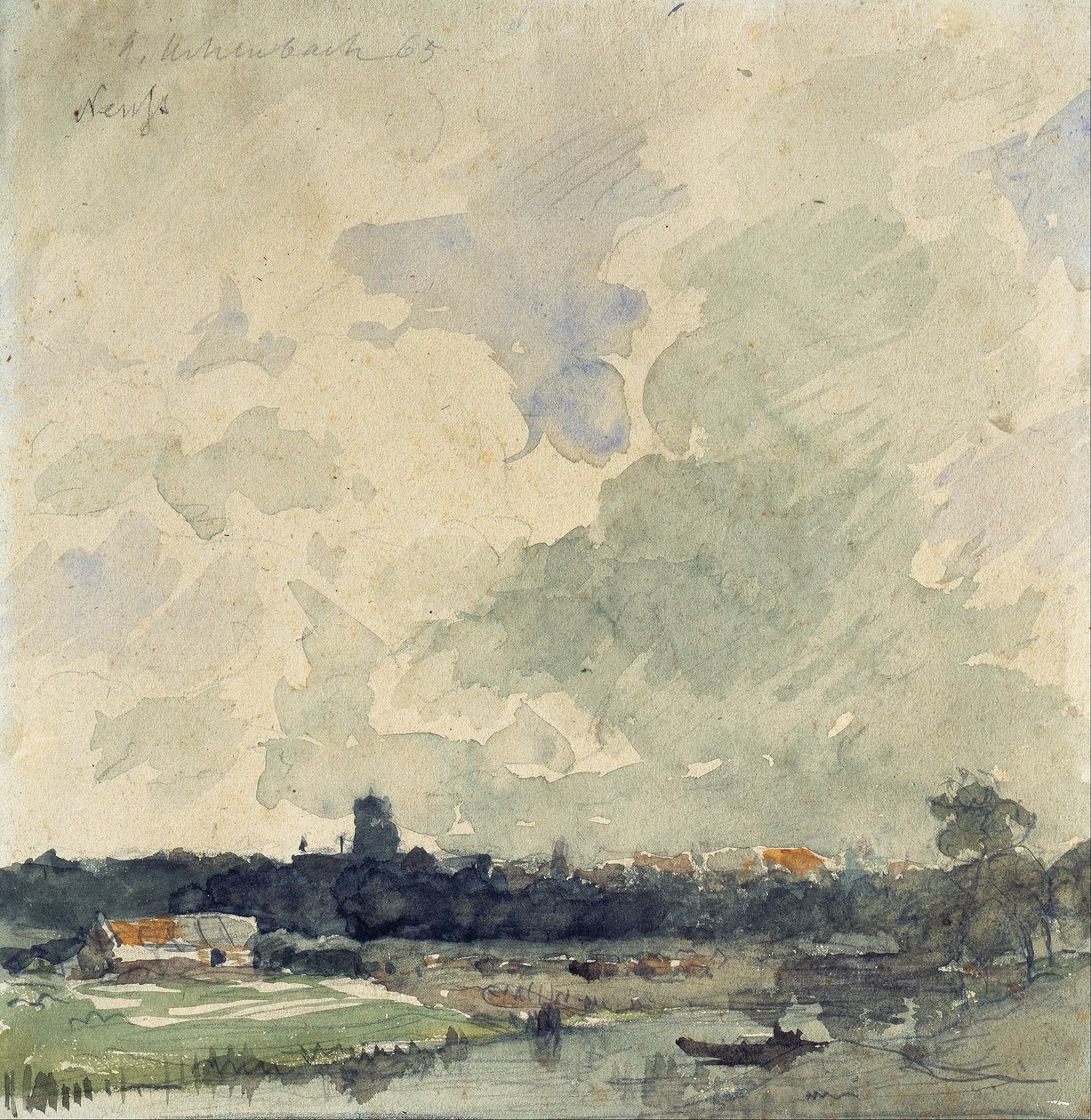 View of Neuss by Andreas Achenbach