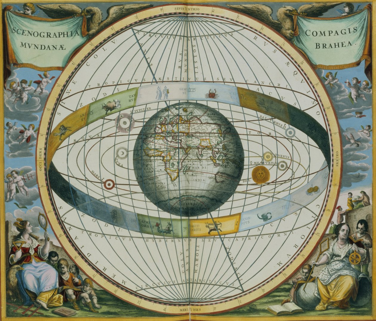 Map Showing Tycho Brahe