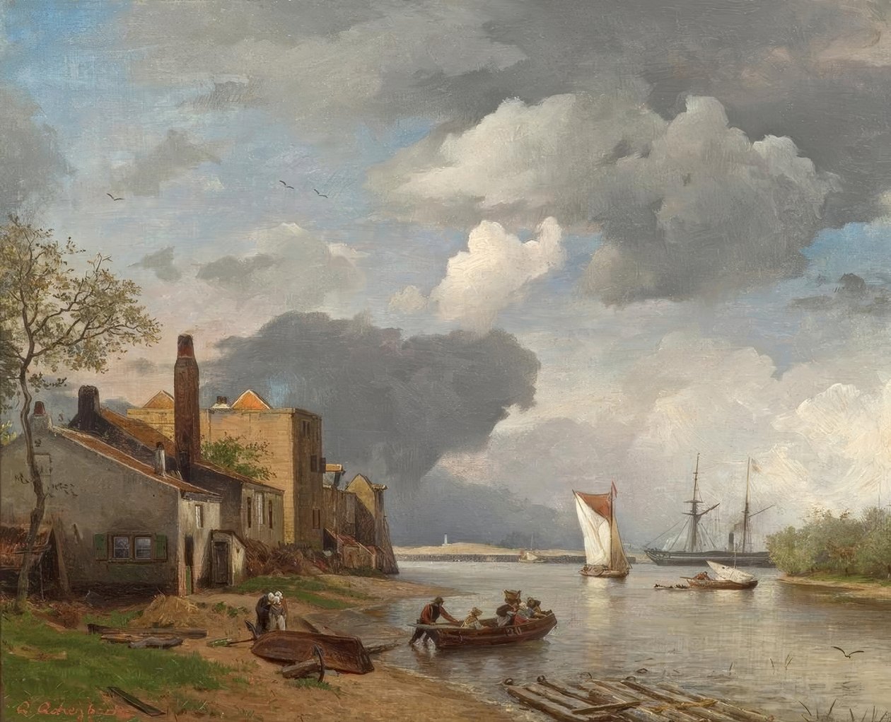 Clearing Weather by Andreas Achenbach