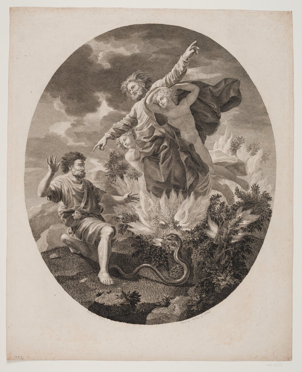 Moses with the Burning Bush by Andreas Flint
