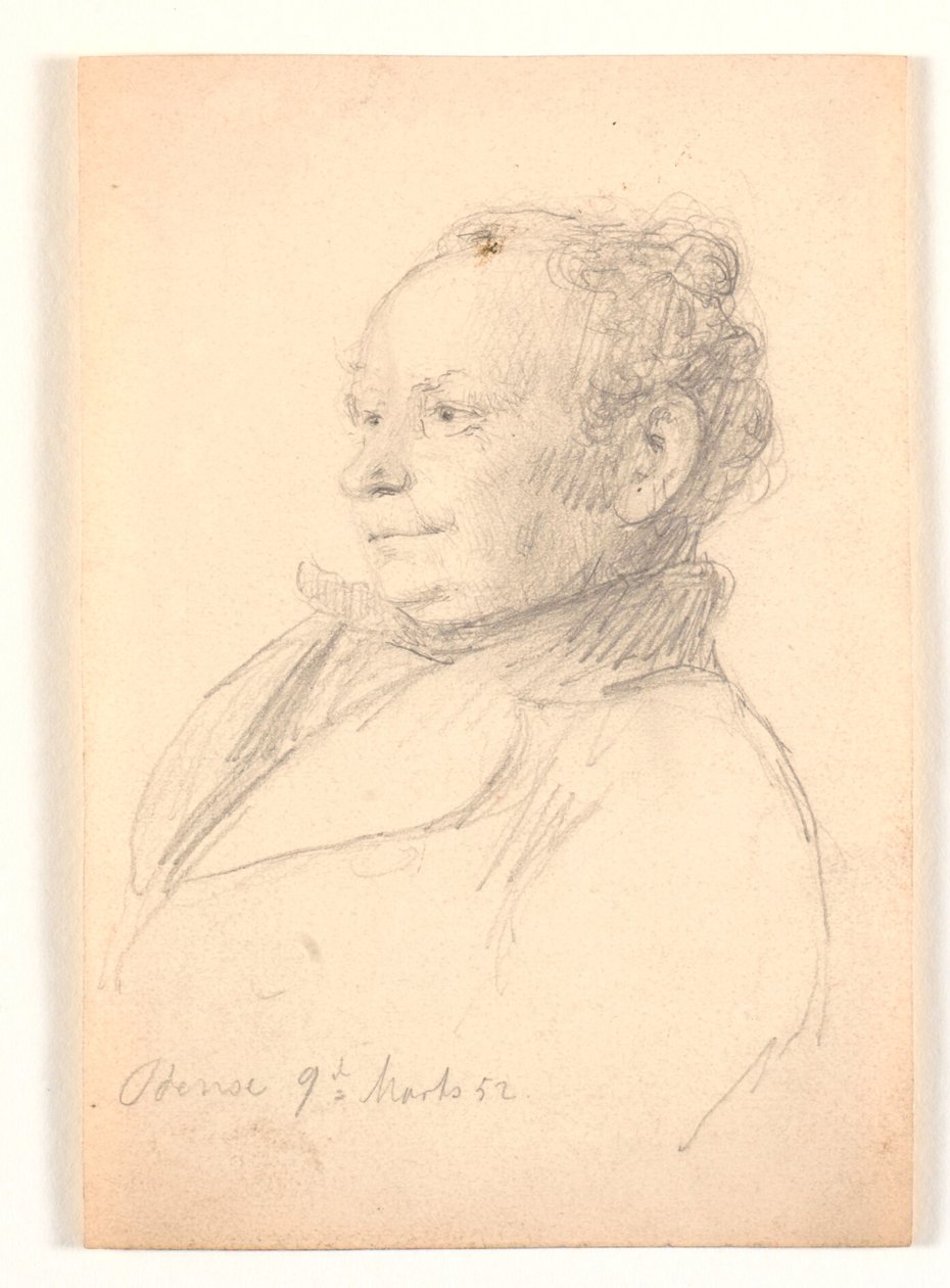 Male Portrait 3/4 Profile to the Left by Andreas Fritz