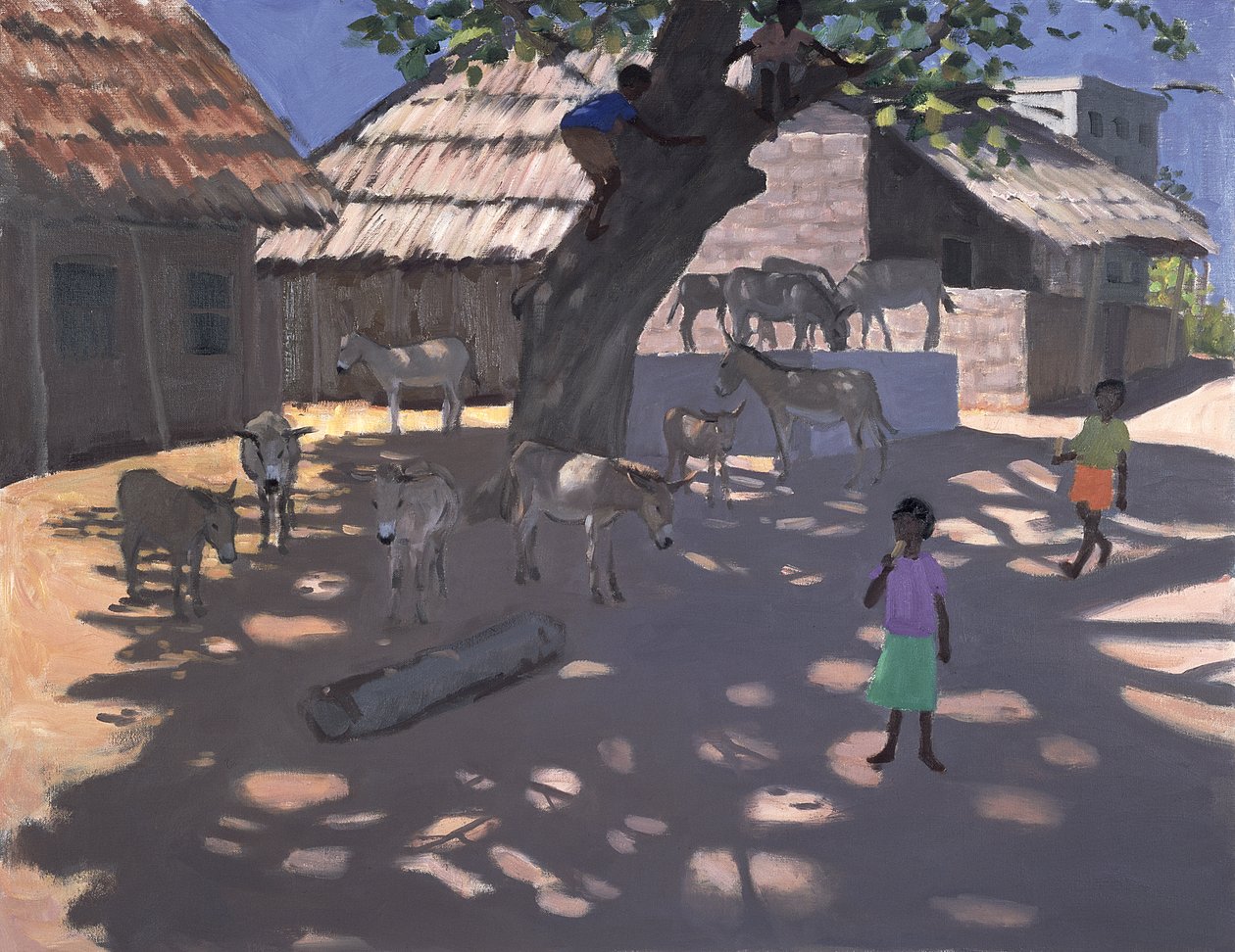 Donkeys, Lamu, Kenya by Andrew Macara