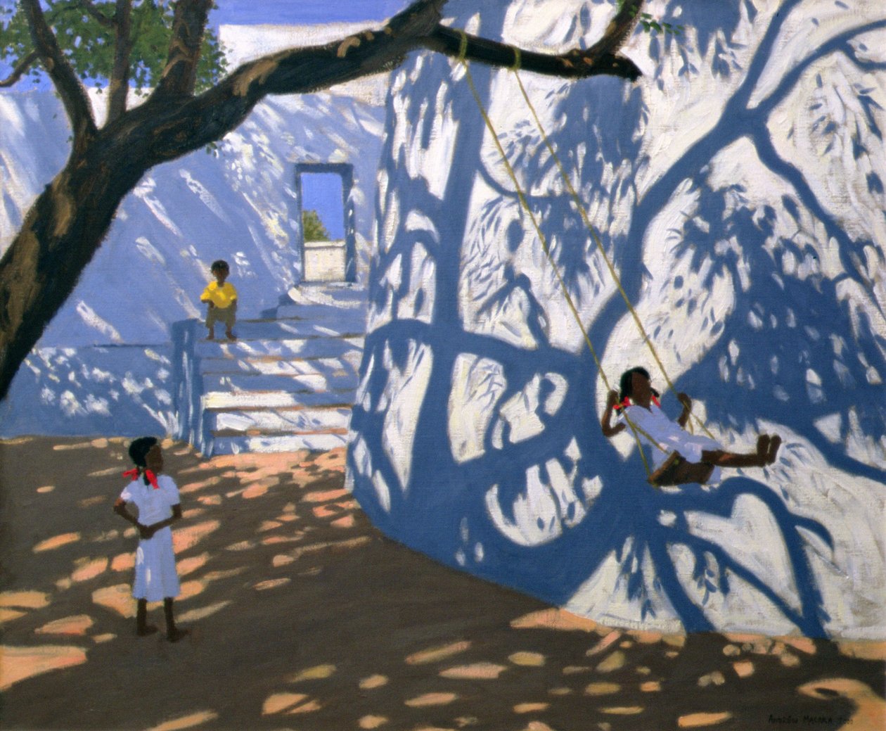 Girl on a Swing, India, 2000 by Andrew Macara