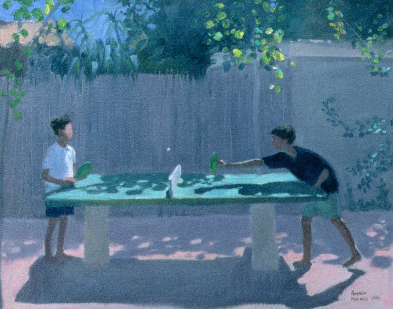 Table Tennis, France, 1996 by Andrew Macara