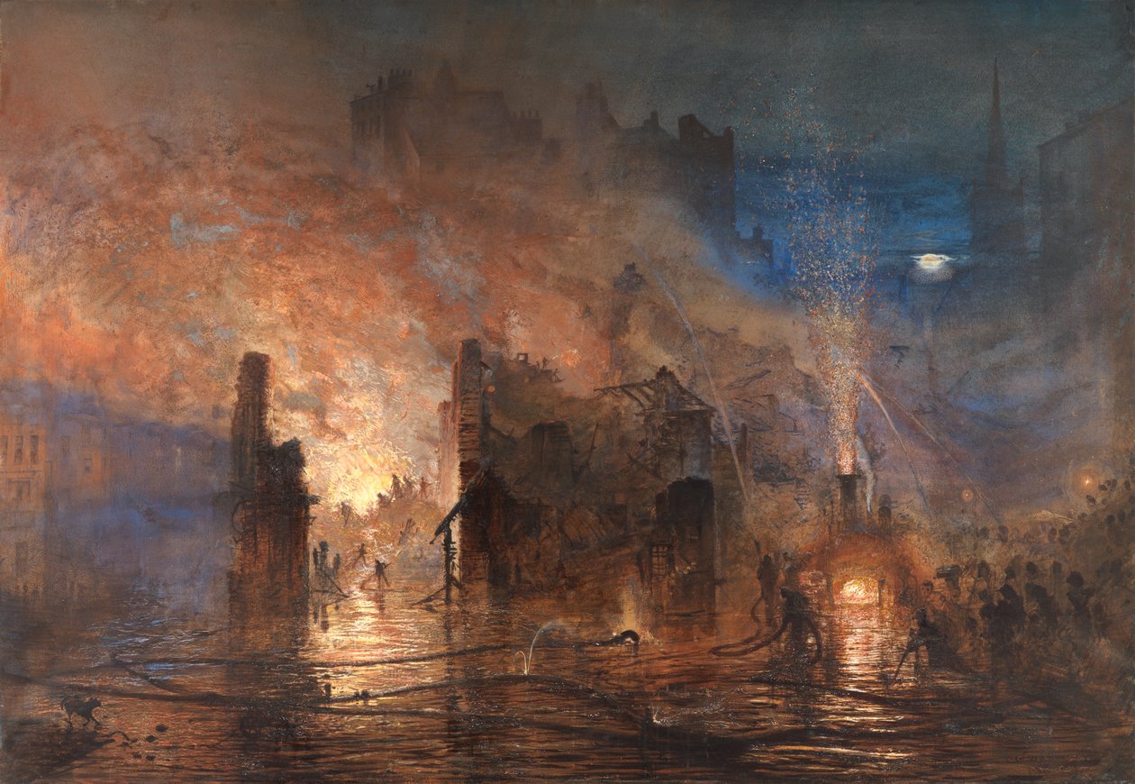 The Fire at Clerkenwell, July 28 1876 by Andrew MacCallum