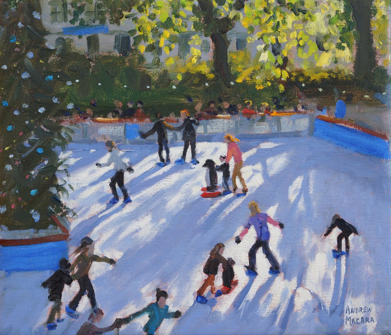 Ice Skating, Natural History Museum by Andrew Macara