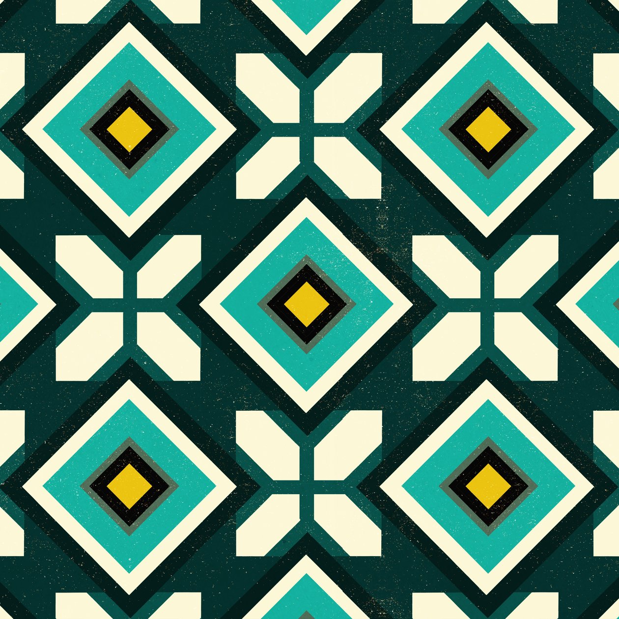 Green Spanish Tile by Andrew Watson