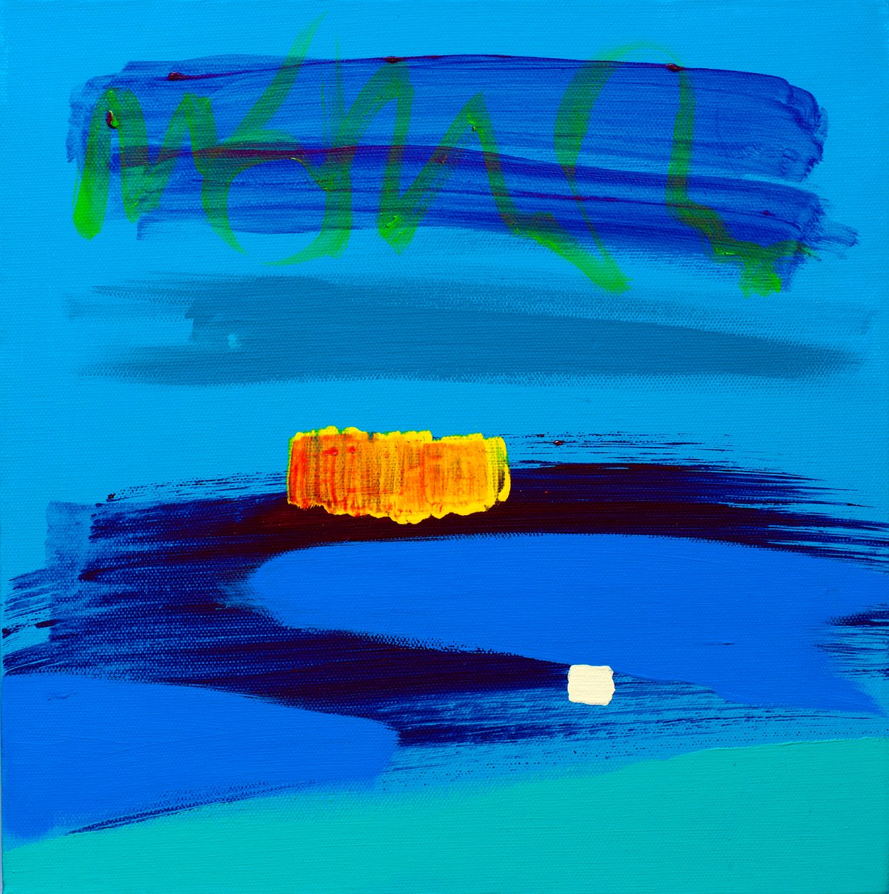 Orange and Midnight Blue by Angie Kenber