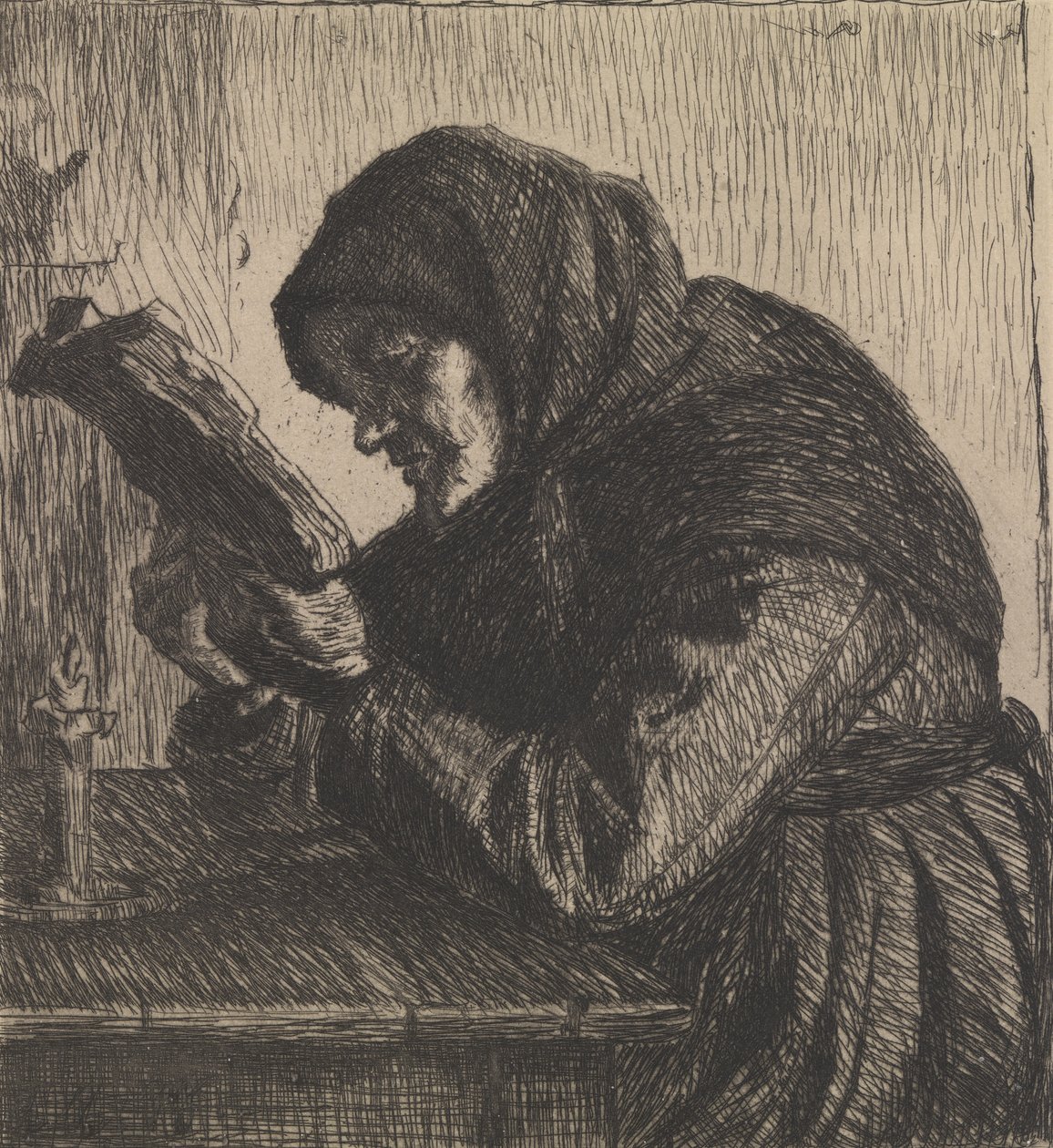 Old Woman Reading by Anna Ancher