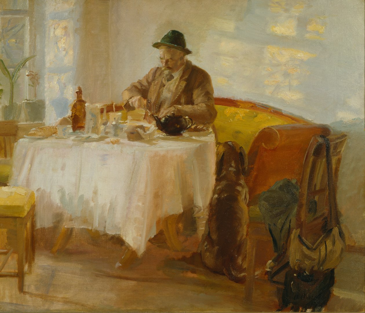 Breakfast Before the Hunt by Anna Ancher