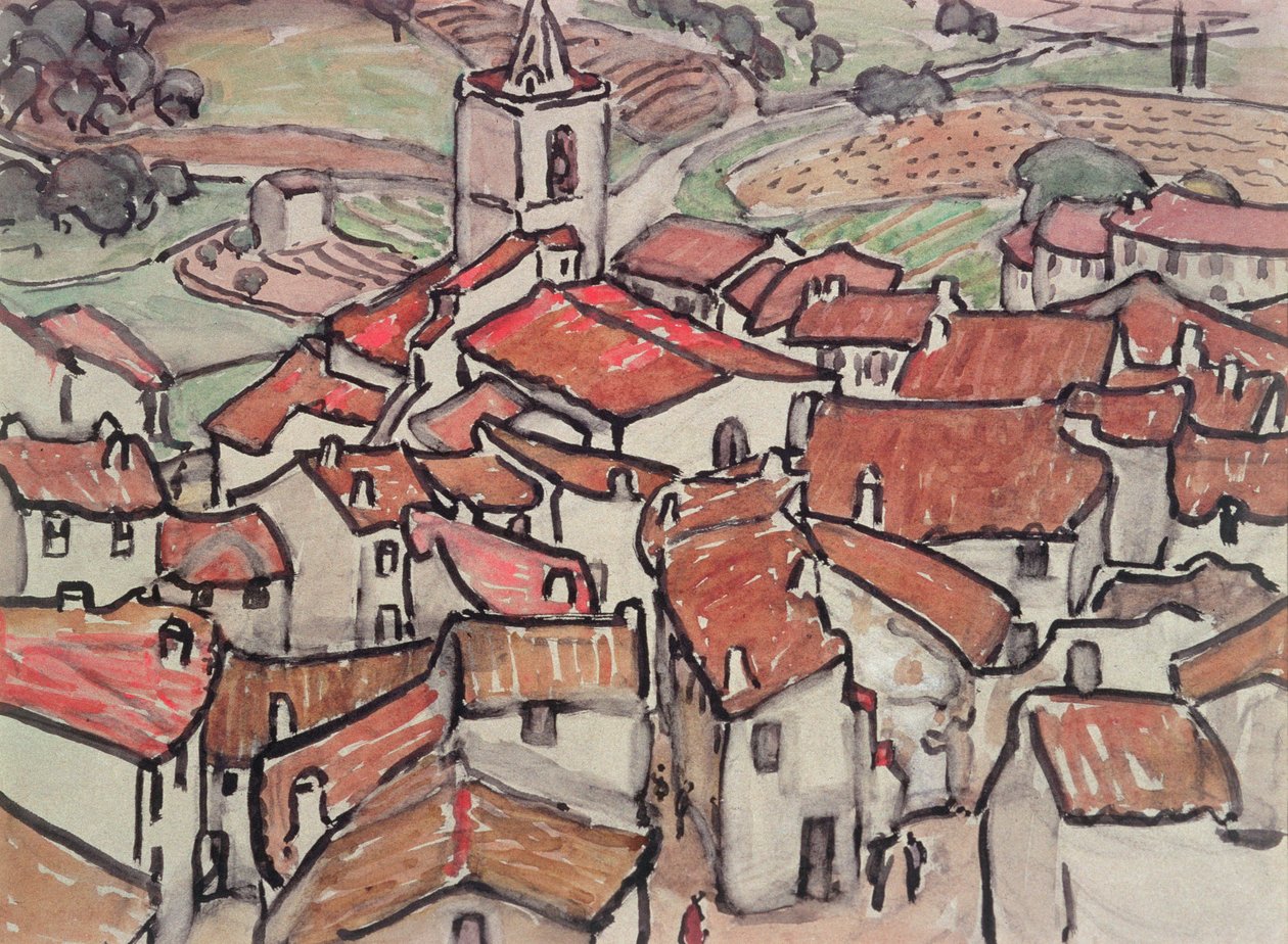 View of Grimaud by Anne L. Falkner