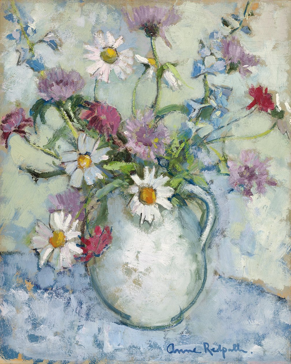 Summer Flowers in a Jug by Anne Redpath