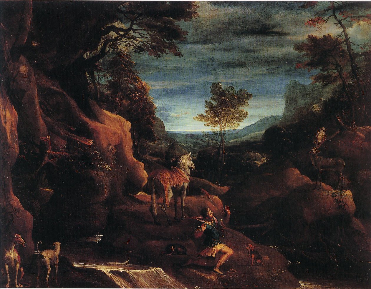 The Vision of Saint Eustace by Annibale Carracci