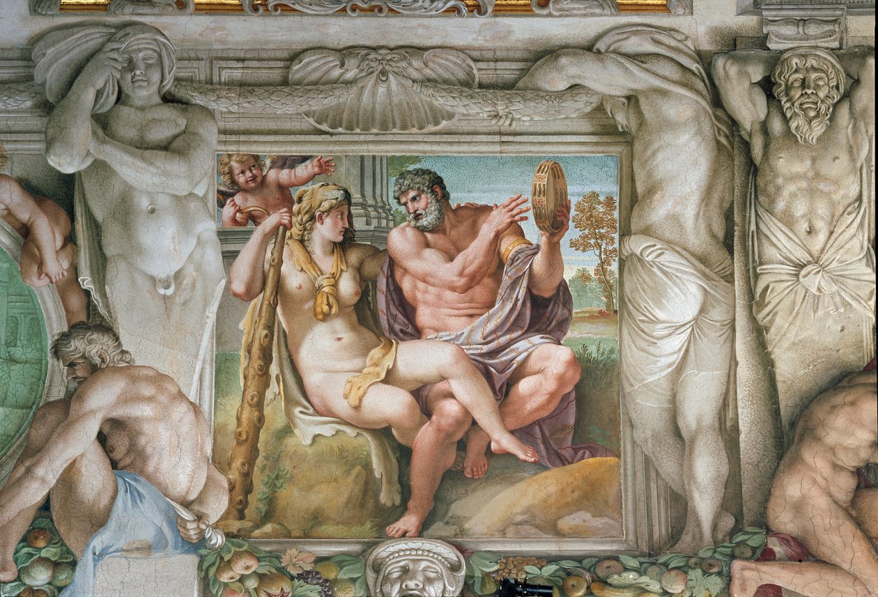 Heracles and Iole (Fresco) by Annibale Carracci