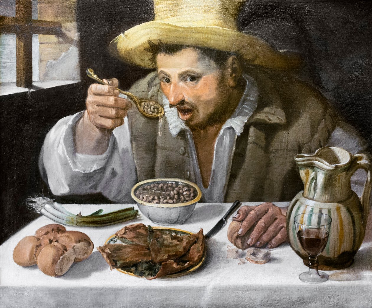 The Bean Eater by Annibale Carracci